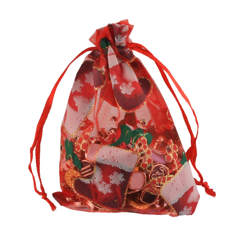 Hoomall 12 шт. бумажная Подарочная коробка Новогодняя сумка Navidad печенья холокатная пищевая упаковка коробки Санта-Клаус рождественские украшения для дома