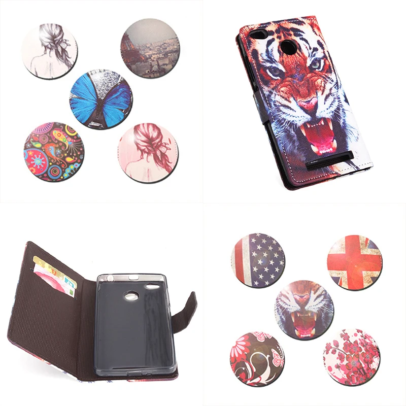 Окрашенный Модный Оригинальный для Xiaomi Redmi 3 Pro Кожаный чехол левый правый флип S