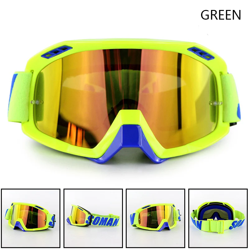 Soman SM15 мотоциклетный шлем защитные очки для мотокросса гонка на мотобайке Gafas