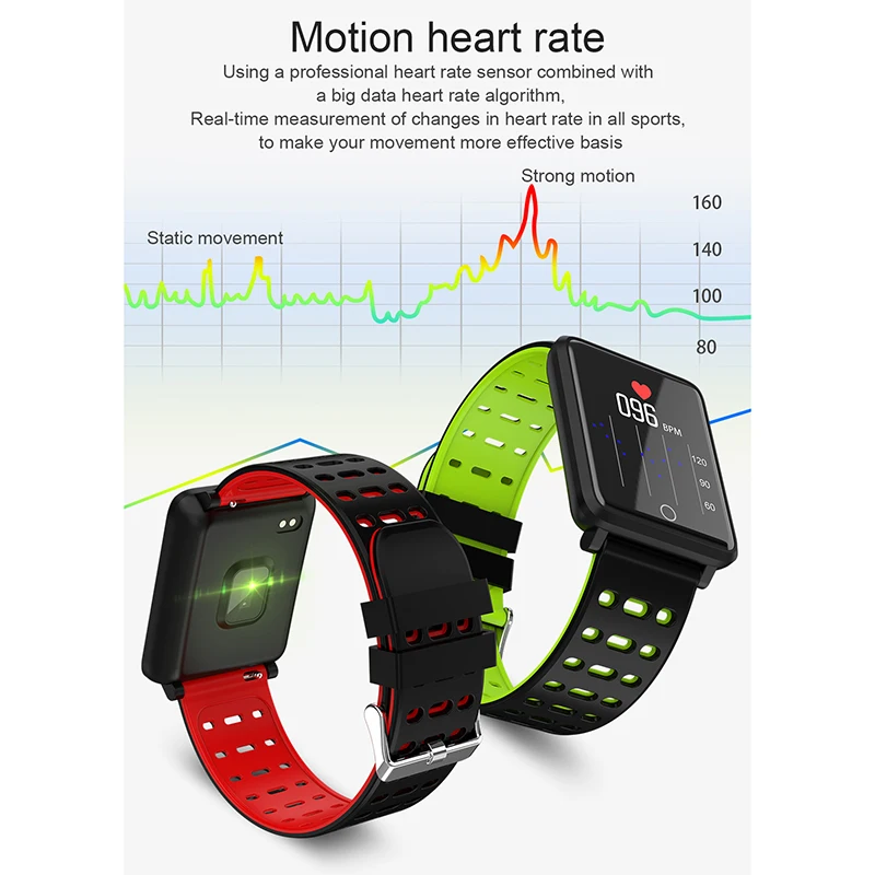 Смарт браслет F3 с цветным экраном Мониторинг Артериального давления gps