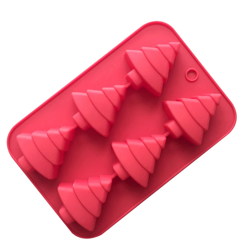 1 шт. силиконовая форма для рождественской елки с 6 отверстиями|form for|silicone formform for