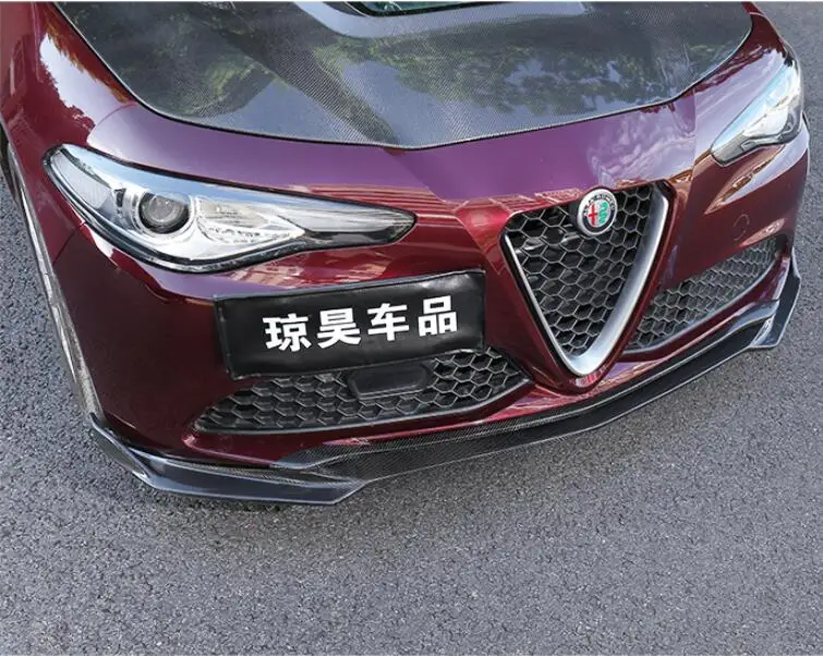 Автомобильный передний бампер из углеродного волокна спойлер для передней