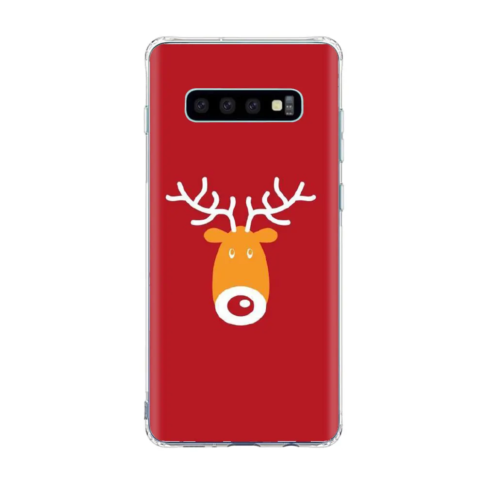 Год Рождество Санта Клаус снеговика и оленя чехол для телефона для samsung S10 S8 S9 плюс A50 A70 A30 S7 M20 S6 A9 ТПУ силиконовый чехол - Цвет: TPU D1447