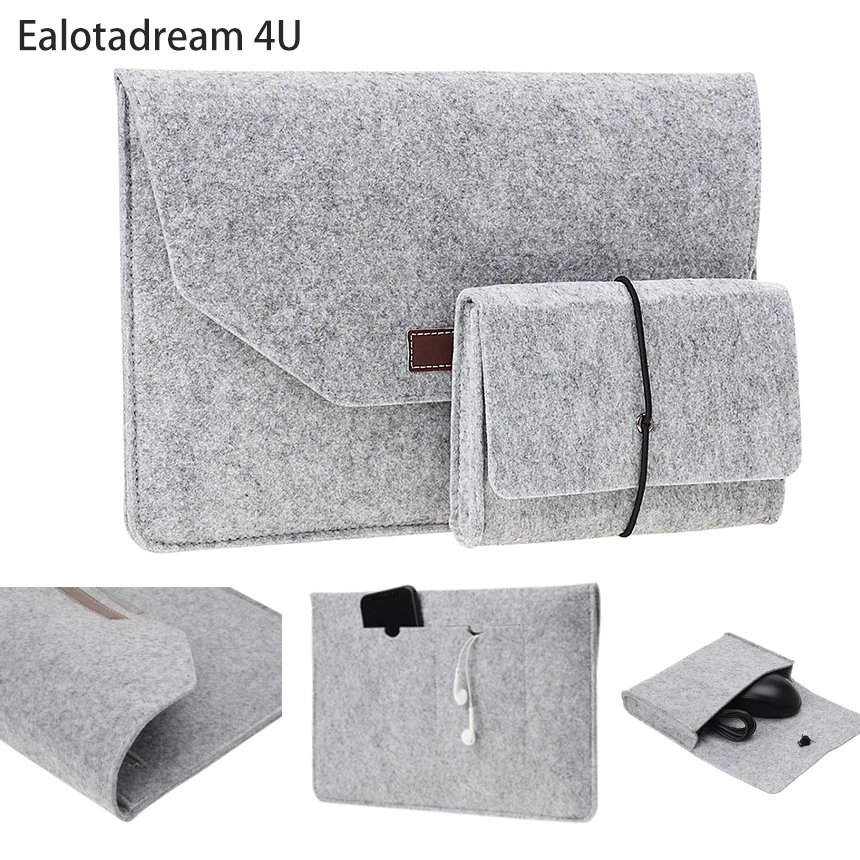 Мягкий чехол для ноутбука Macbook Air 11 A1465 A1370 шерстяной с usb зарядкой сумка мыши|Сумки