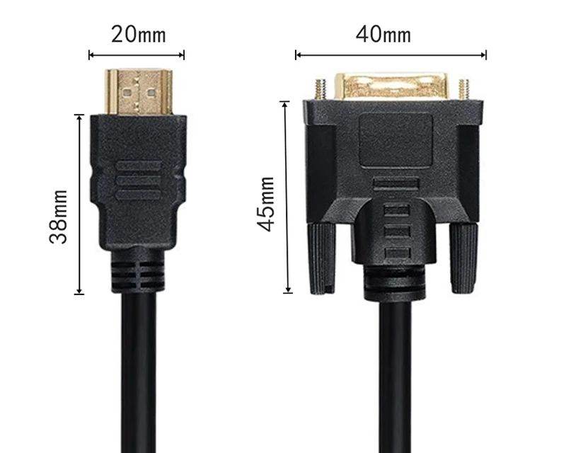 EGRINCY Высокоскоростной HDMI к DVI 24+ 1 кабель папа DVI-D папа HDMI адаптер 1080P для HDTV xbox PC 0,3 м 0,5 м 1 м 1,5 м 1,8 м 2 м 3 м 5 м