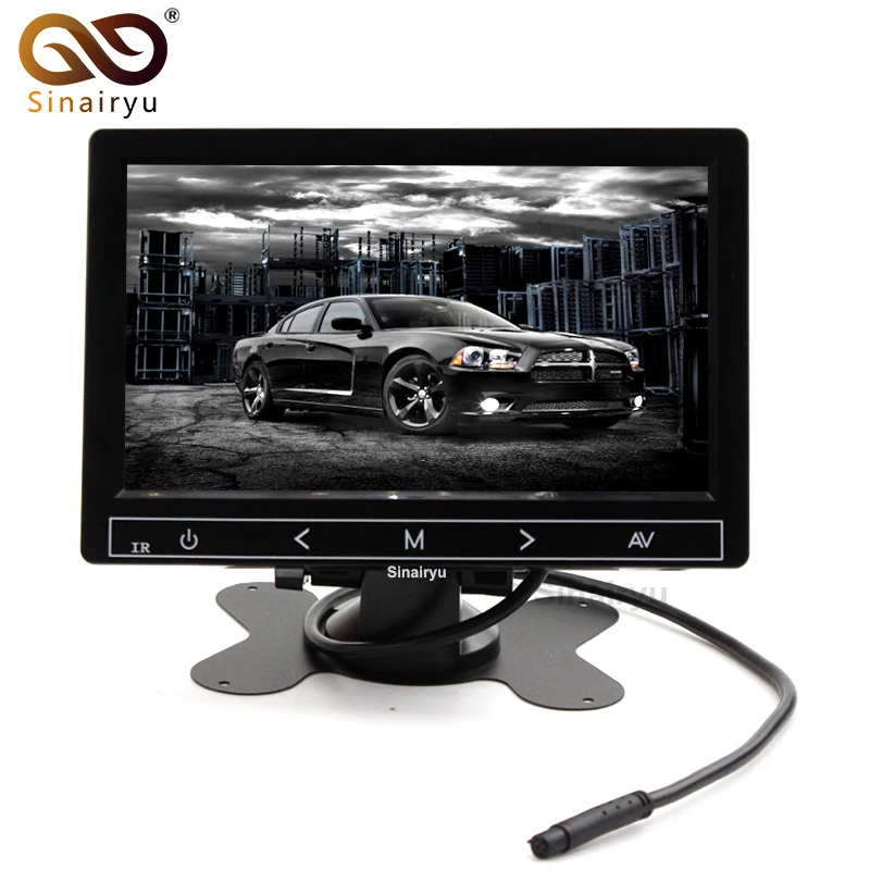 Автомобильный монитор небольшой дисплей 9 дюймов цифровой цветной TFT ЖК с 2 видео