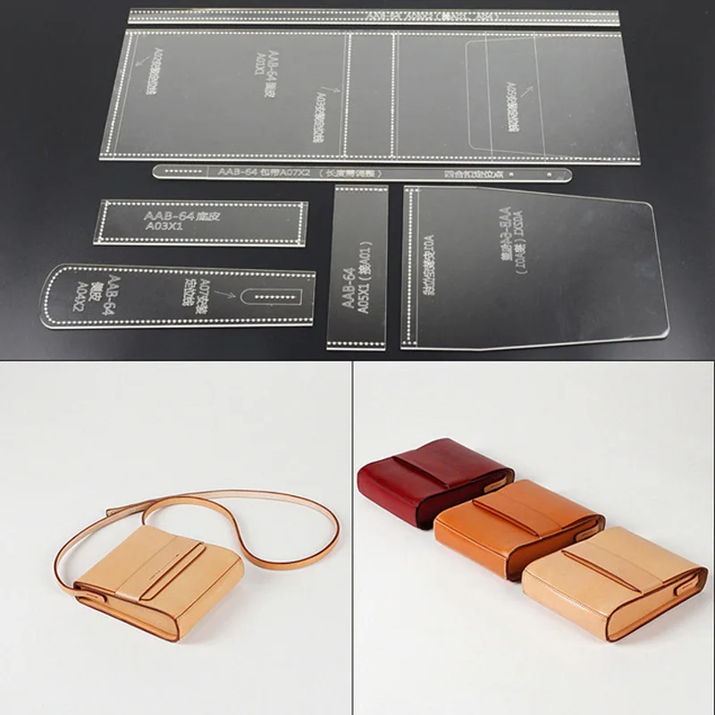 1 комплект сумка на плечо акриловая кожаная шаблон кожевенное ремесло шитье DIY