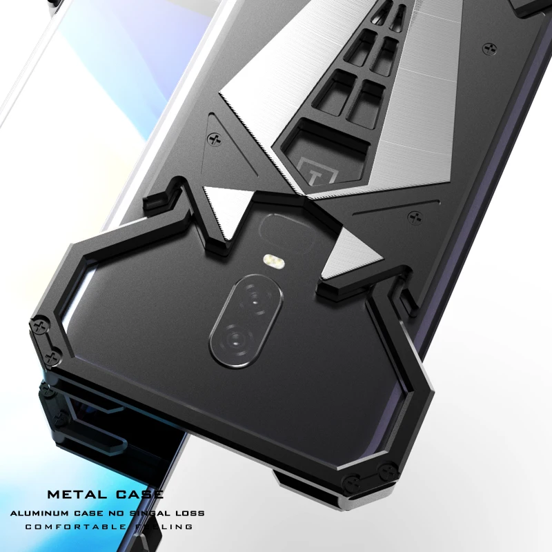 

Oneplus 6 Case Cover Luxury Metal Aluminum Shockproof Cover For Oneplus6 Heavy Duty Protection Armor Phone Shell Case One Plus 6