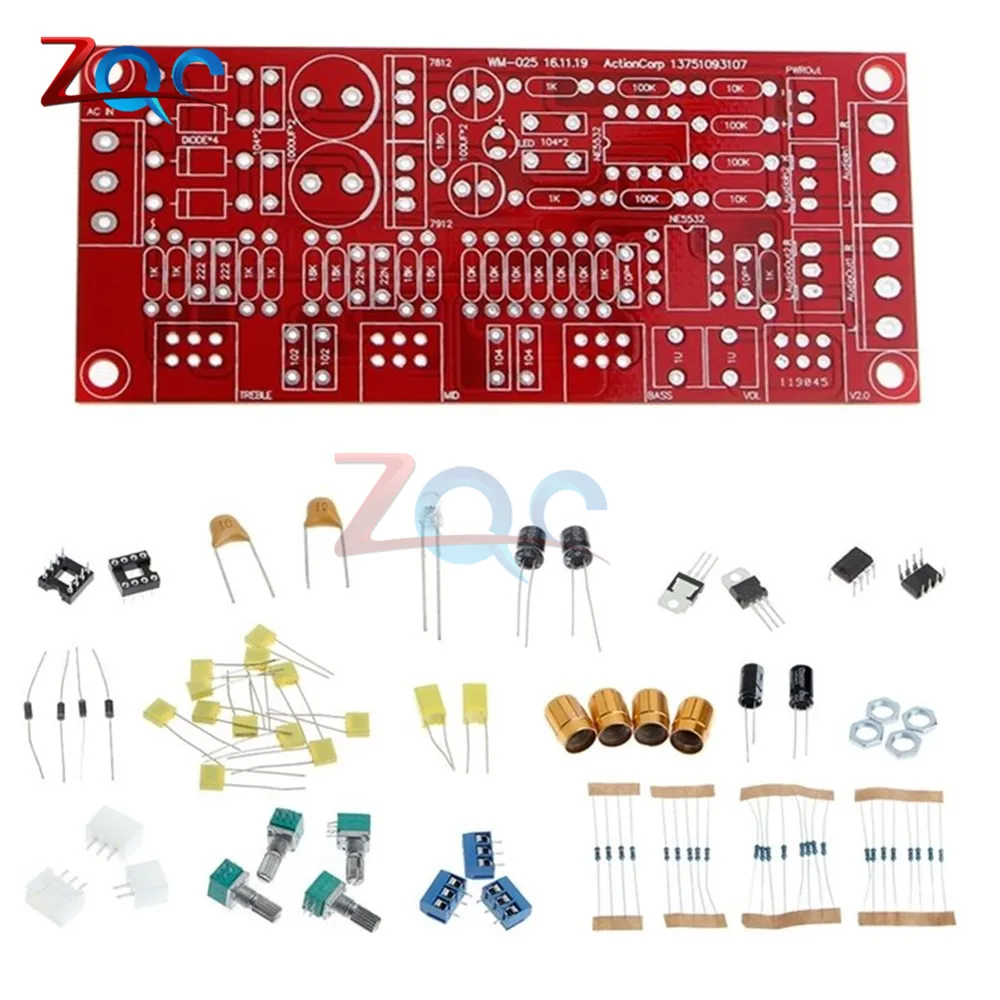 Комплект досок предварительного усилителя NE5532 комплект тоновой платы DIY