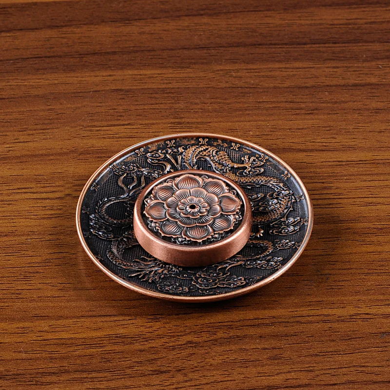 PINNY имитация бронзы благовония Горелка Lotus Dragon Quemador Incienso скульптуры Joss палочки с