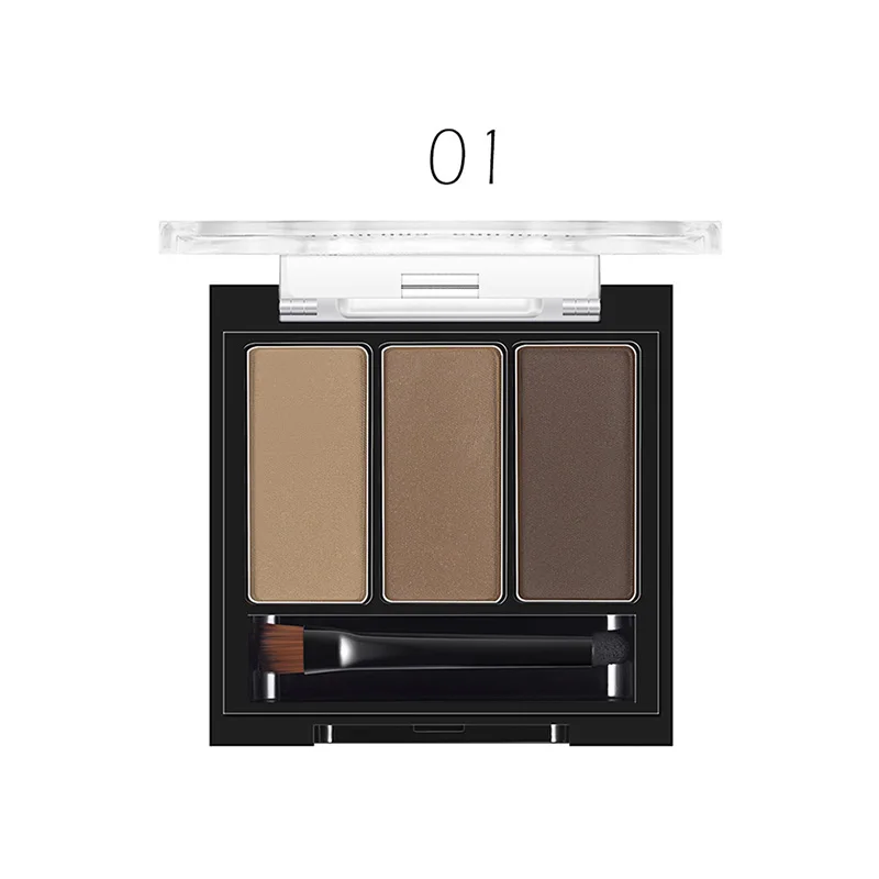 1 бровей крем косметический кисти + зеркало коричневый Черный Eye Brow Powder