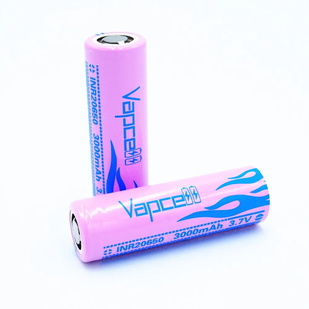 2 шт. VAPCELL INR20650 3000 мАч INR 20650 аккумулятор литиевая батарея 30 А высокомощный
