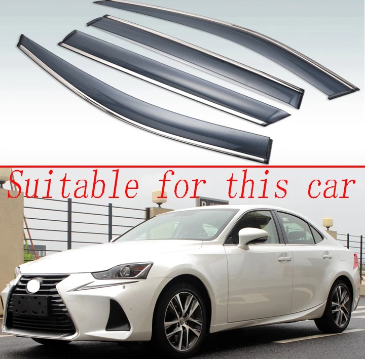 Для Lexus IS-Class IS200 IS250 IS300 (XE30) 2014-2018 пластиковый Наружный козырек с защитой от солнца
