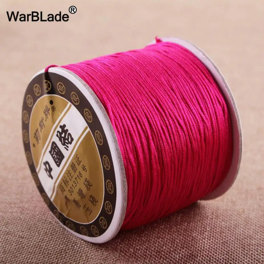 16 Продукт 0,8 мм толщина провода нефритовый шнур китайский узел шнур плетеный браслет нить DIY Ювелирные изделия изготовление 120 метров - Цвет: 16