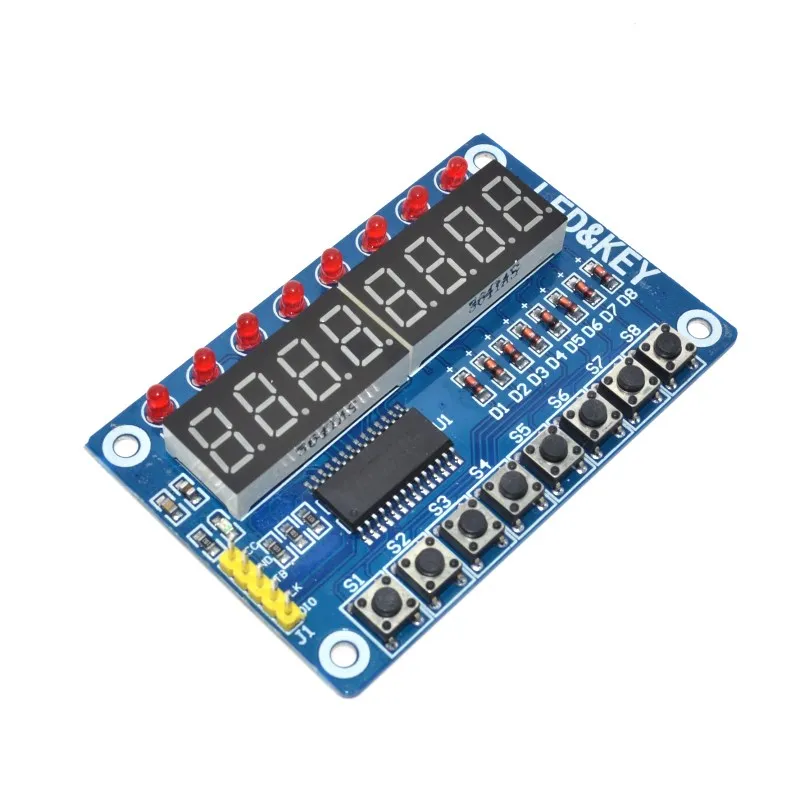 TM1638 модуль ключ Дисплей светодиодной лампой для AVR Arduino 8 бит цифровой светодиодный трубчатая лампа 8-Bit WAVGAT