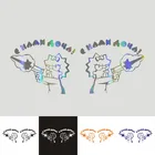 Автомобильные наклейки 18 см * 15 см дочь на борту автомобиля мотоцикла украшение водонепроницаемый 3D отражающий автомобильный Стайлинг индивидуальная наклейка