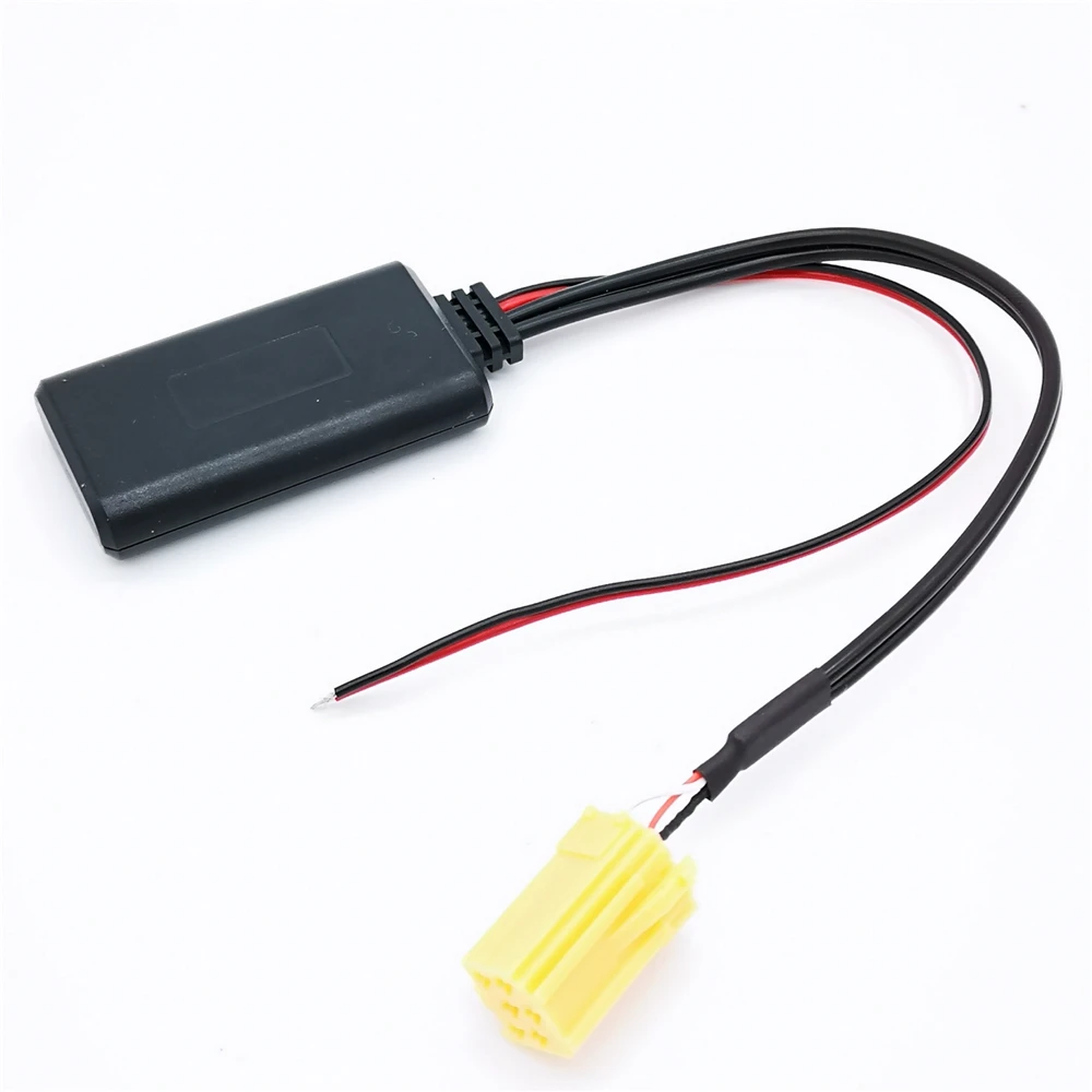 Автомобильный желтый 6Pin Mini ISO Aux in Bluetooth модуль аудио адаптер кабель для Fiat 500 Bravo