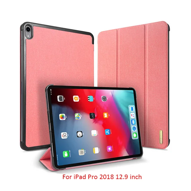 Pink Магнитный чехол DUX DUCIS для iPad Pro 11, кожаный флип-чехол для iPad Pro 11 12,9 дюймов, защитный чехол для планшета Etui, новинка - Цвет: Pink