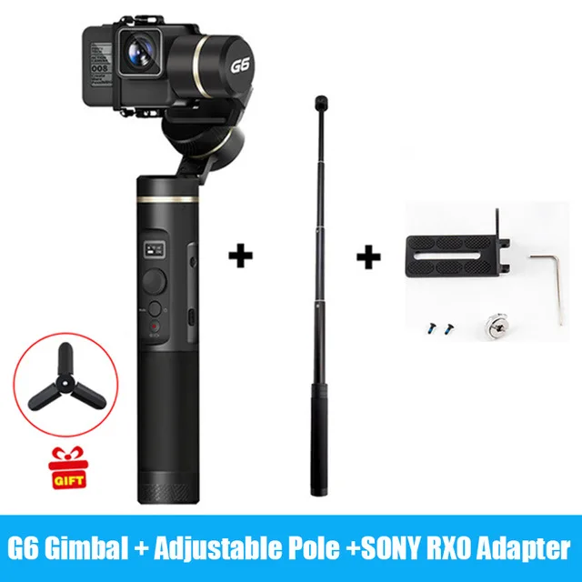 G6 Add RX0 Feiyu G6 Экшн-камера Gimbal bluetooth обновленная версия для Gopro Hero6/5 RX0 Xiao Yi PK smooth Q smooth 4 Vimble 2 - Цвет: G6 Add RX0