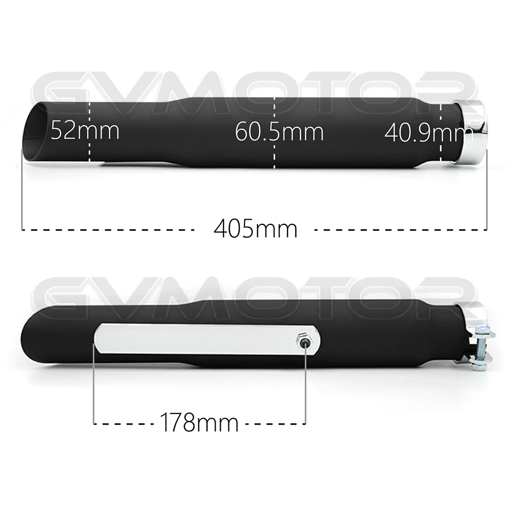 Классический винтажный глушитель выхлопной трубы для мотоцикла Harley 883 YAMAHA SR400 HONDA