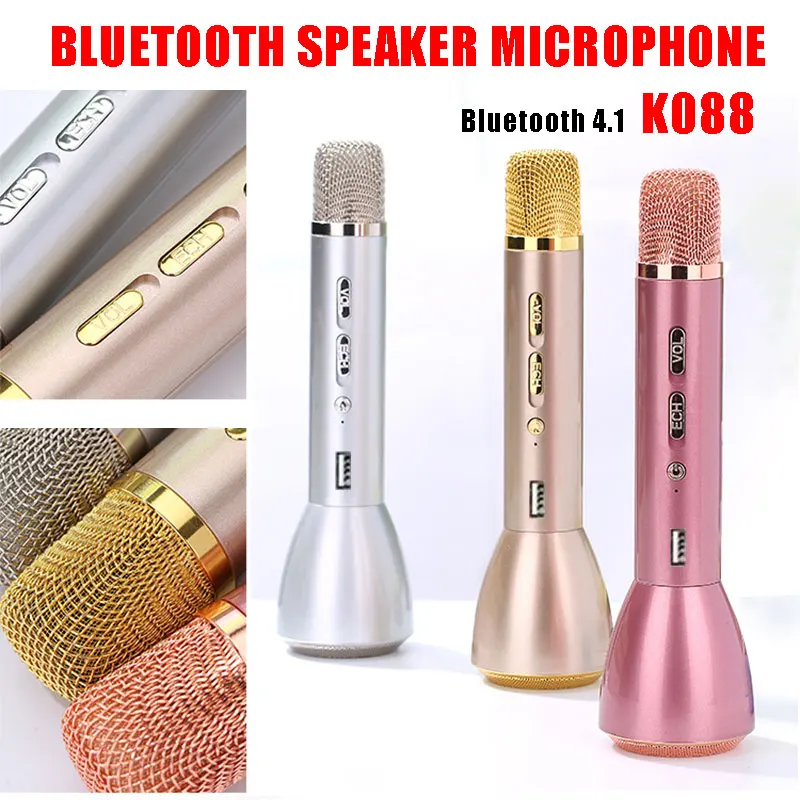 Portable Wireless Microphone Professional Karaoke Mic Bluetooth Music Player Sing Recorder KTV | Электроника