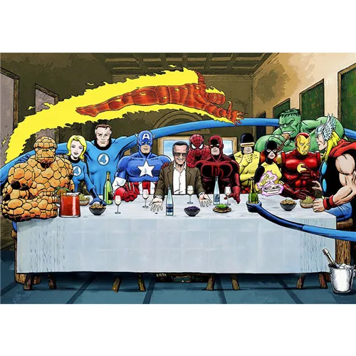 Superheros Marvel DC Comics популярный постер из фильма, настенное искусство, Современное украшение для дома, Картина на холсте, настенные картины для гостиной - Цвет: 4