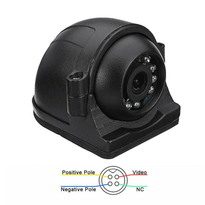 12 V-24 V CCD автобус; грузовик; легковой автомобиль вид сбоку Камера фронтальная и камера заднего вида 4 Pin водонепроницаемый ночного видения