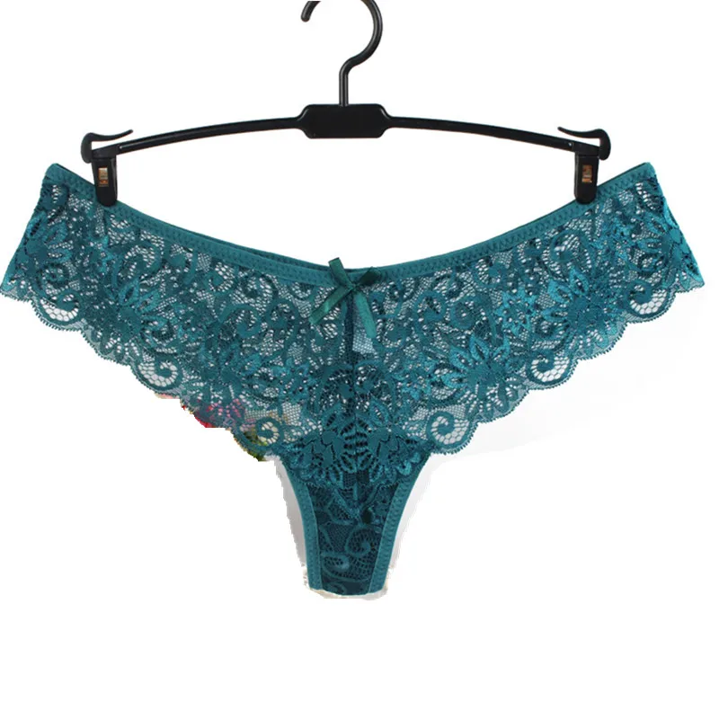 5PCS Sexy Underwear Transparent Thongs T-Back Women Panties Lace G-Strings Ladies Calcinha Tanga Lingerie | Женская одежда