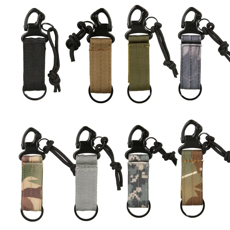 

Carabiner High Strength Nylon Tactical Backpack Key Hook Webbing Buckle for Climbing Hanging System Molle Waist Belt Buckle