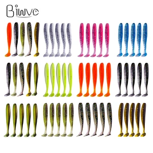 Мягкие приманки biwvo, 510 шт.лот, 7 см, легко блестящие, мягкие воблеры, приманка для рыбной ловли, силиконовые двойные плавающие приманки, искусственная приманка для ловли карпа