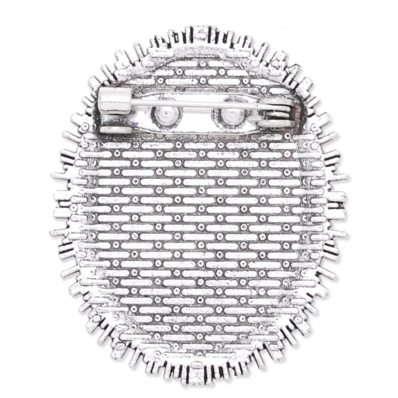 10 шт. круглая пустая Безель Брошь булавка основа безопасная брошь в поисках 18X25 мм