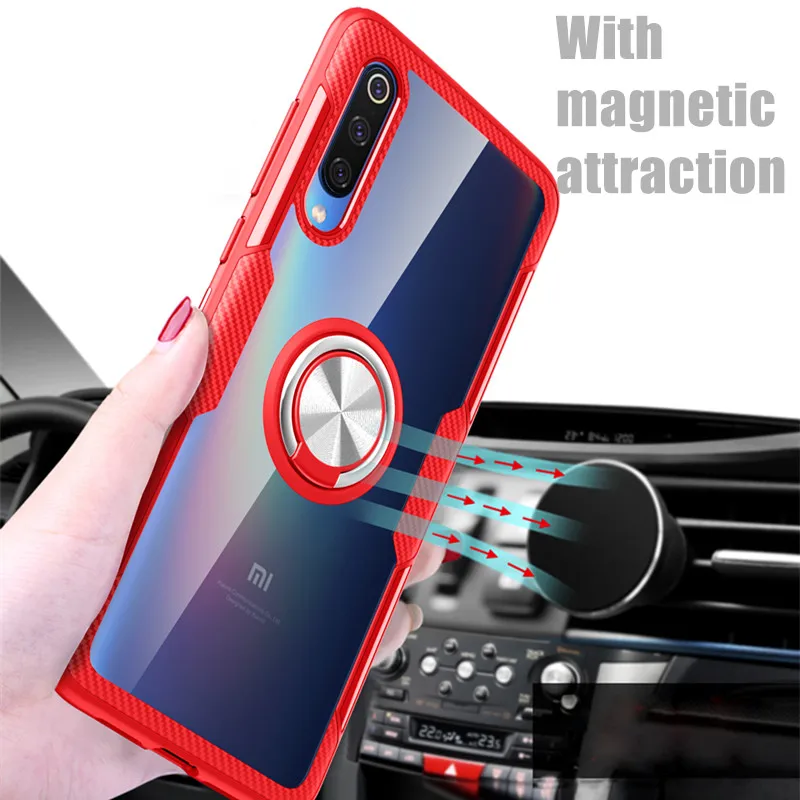 Противоударный защитный прозрачный чехол из закаленного стекла для Xiaomi Mi 9