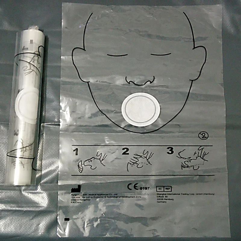 100PCS Clinical first aid disposable artificial respiration mouth isolation membrane