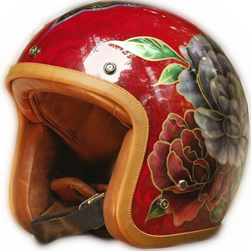 Шлем для боксерского скутера портативный мотоциклетный шлем ручной работы с