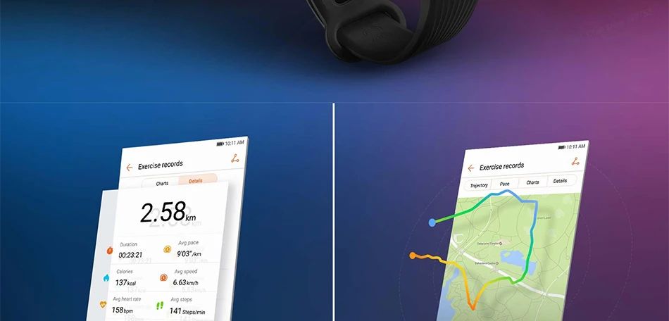 Смарт-браслет huawei Honor Band 3 для плавания 5ATM 0,9" OLED экран Сенсорная панель монитор сердечного ритма Push Message
