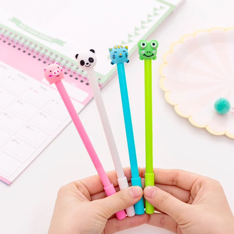 20 PCS Inflatable of Cute Animal Neutral Pen Office Signature Neutral Pen Kawaii School Supplies Pens for Writing