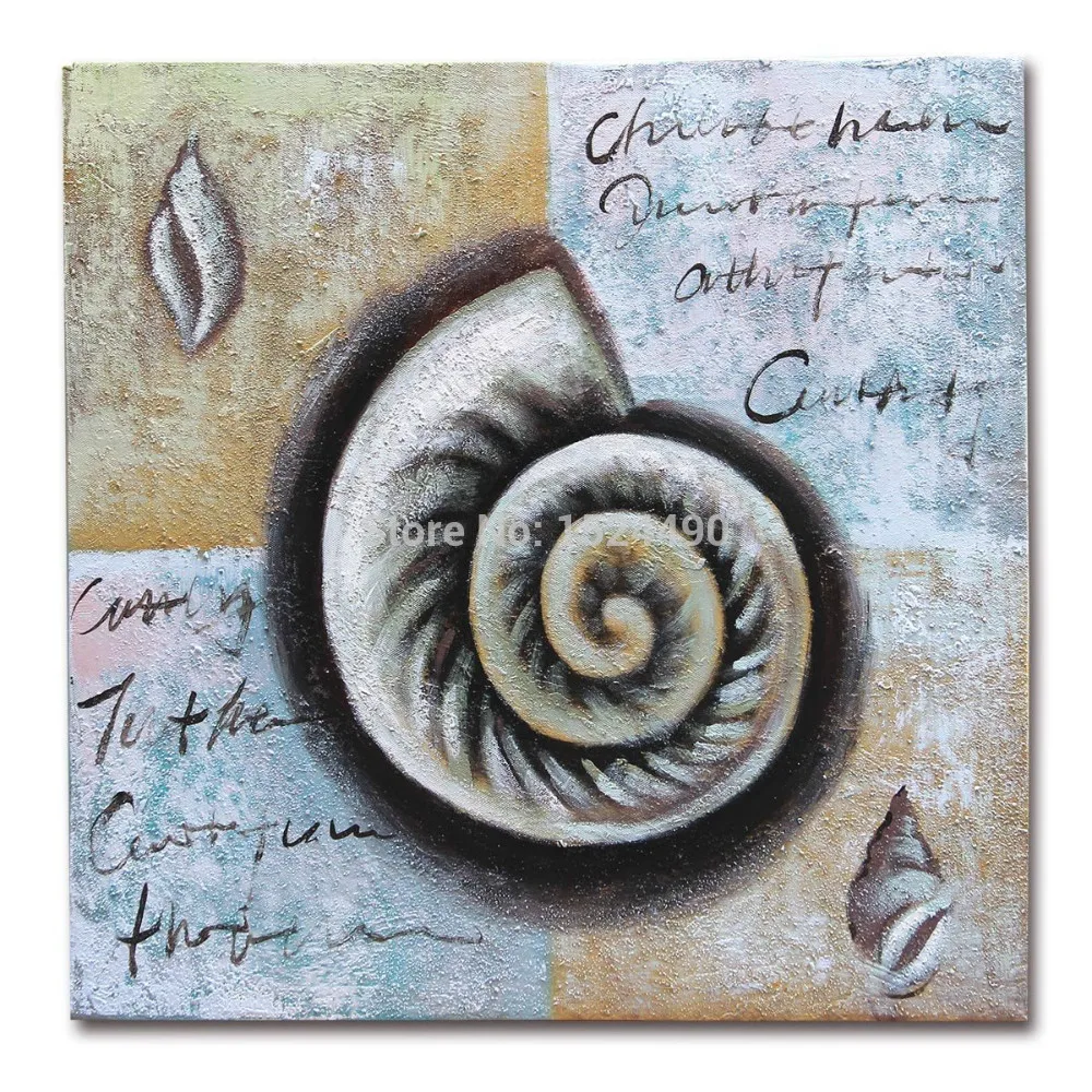 Бесплатная доставка украшение для офиса в виде морских ракушек 100% ручная роспись