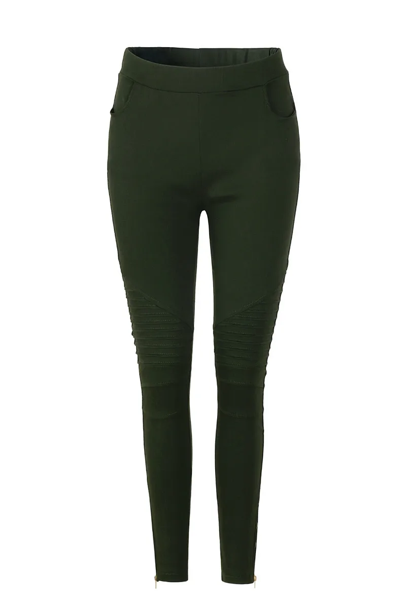 Женская одежда модные повседневные эластичные брюки-подгонка карандаша уличная