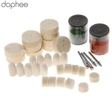 Dopee 36 шт. Dremel аксессуары полировальный коврик мягкий войлок Полировка заусенцев полировка колеса щетки наборы для металла роторные инструменты новые