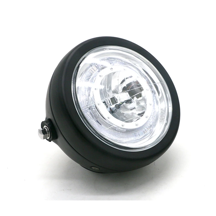 E-mark 7 дюймов 12 В мотоцикл bandit 650 налобный фонарь Для GN125 CBR125R CB500 CNC m109r вспомогательный мотоцикл фары объектив