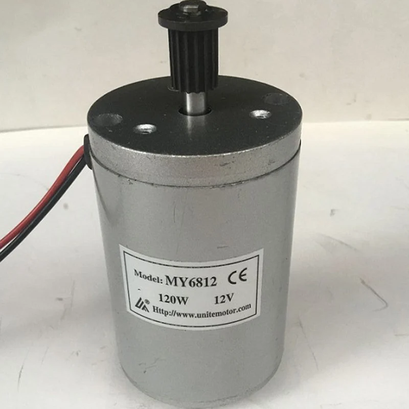 

UNITEMOTOR MY6812 12V 80W 120W 150W Brush DC Motor Electric Scooter Balance Car E Bike E Motorcycle Motor 3M Belt Sprocket