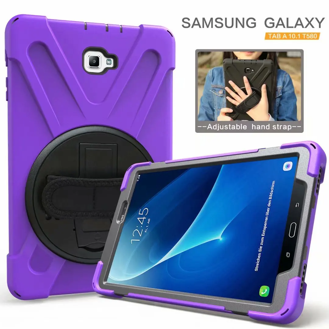 Противоударный детский чехол для samsung Galaxy Tab A 10,1 T580 T585 SM-T580 SM-T585 Защитная крышка подставка силиконовая резина Чехол