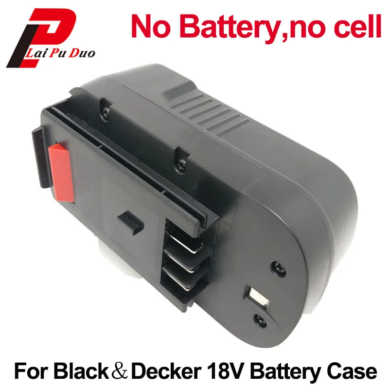 Пластиковая флейта (без аккумуляторных батарей) для Black & Decker 18V Ni-CD Power Tool Battery A18 A1718 A18NH HPB18 HPB18