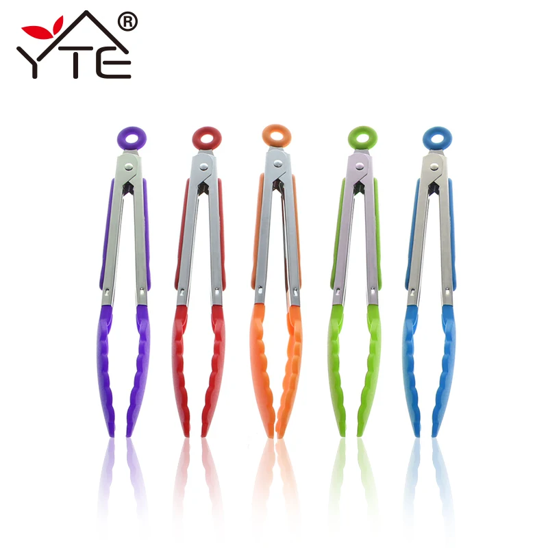 20 см силиконовый чехол еда Тонг щипцы для хлеба принадлежности шашлыков клип