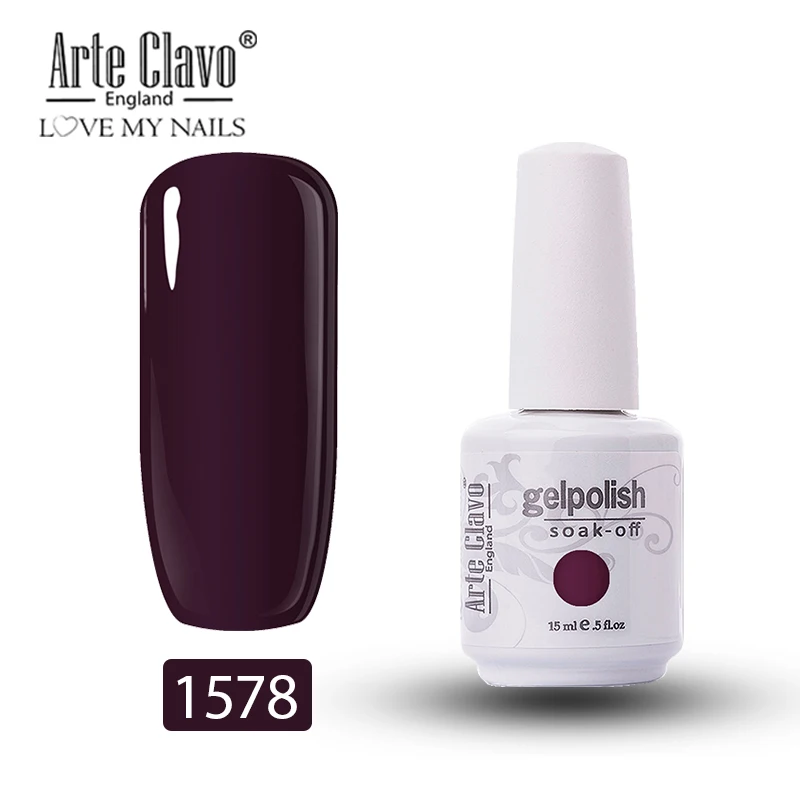 1578 Arte Clavo, новинка, 47 цветов, 15 м, УФ-гель для ногтей, не впитывается, Гель-лак для ногтей, лак для маникюра, основа для ногтей, блестящий Гель-лак - Цвет: 1578