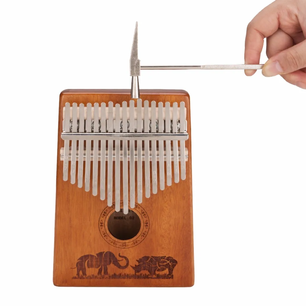 17 ключей из красного дерева калимба Африканский Mbira Thumb пианино Finger перкуссия