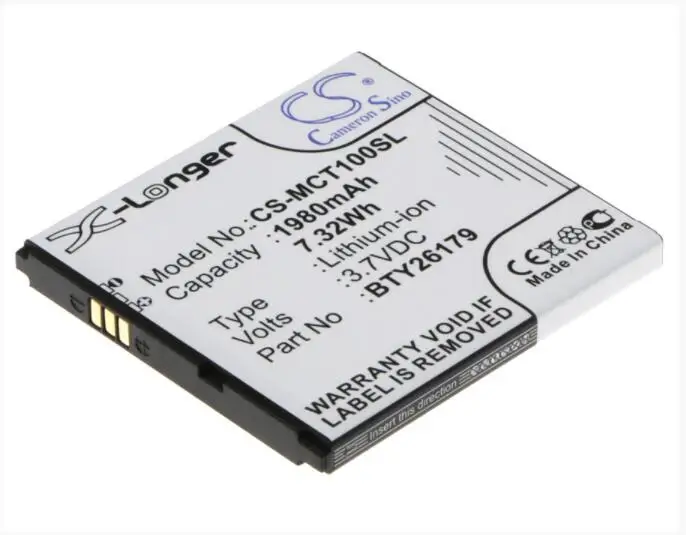 Cameron Sino 1980ма · ч батарея для MOBISTEL Cynus T1 BTY26179 BTY26179MOBISTEL/STD мобильный, аккумулятор для смартфона