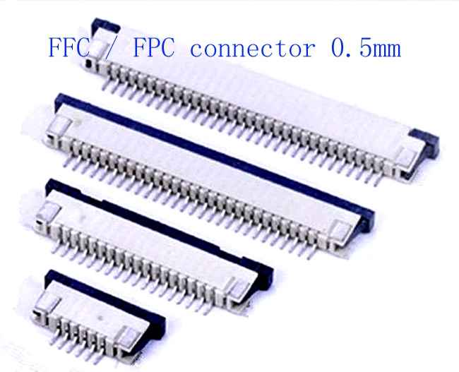Соединитель FFC/FPC 50 шт. 0 5 мм 4 контакта 6 7 8 10 12 14 16 18 20 22 24 26 28 30P плоский ленточный