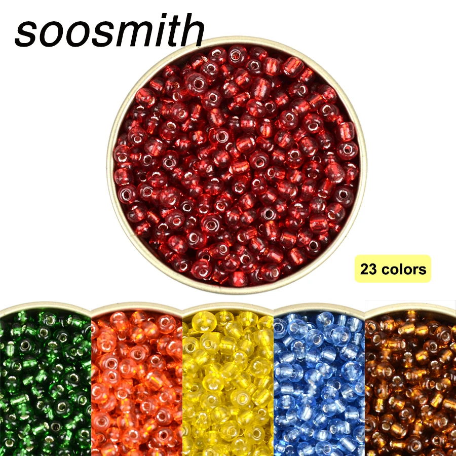 8/0 серебро Lined3MM стеклянные бусины для изготовления ювелирных изделий Kralen