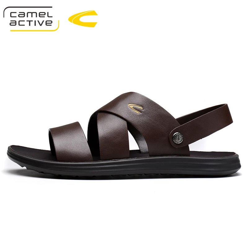 Сандалии Camel Active мужские кожаные пляжные босоножки модная дышащая повседневная